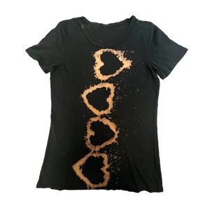 Black Hearts scoop neck t shirt